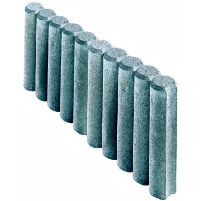 Kann Rundpalisaden-Randstein Grau 50 x 25 x 6 cm