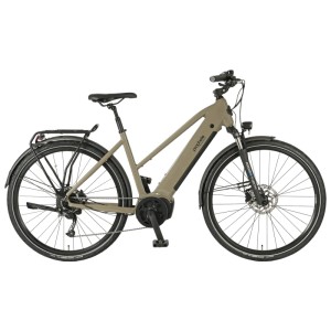 VTC électrique Prophete Entdecker 3.0, homme, 28 pouces, bleu nuit nacré mat, avec porte-bagages.