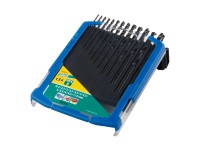 Wolfcraft Metallbohrer-Set HSS rollgewalzt 2 - 8 mm / 13-tlg.