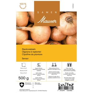 Samen Mauser Cipolline da piantare Sensor, cipolle rotonde per l'orto, confezione da 500g.