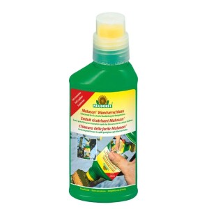 Neudorff Malusan mastic cicatrisant en flacon vert avec pinceau pour traiter les plaies des arbres.