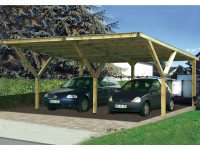 Weka Y-Carport 612 A mit Stahldach
