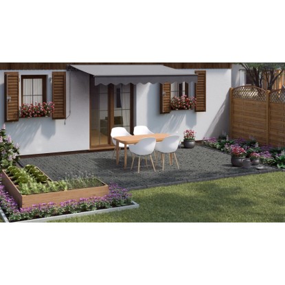 Pavé basalte en vrac Gris clair 9 x 9 cm