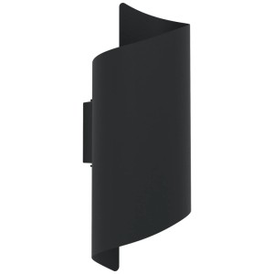 Applique d'extérieur LED Eglo Montarello noire, 27,5x11 cm, pour un éclairage extérieur d'ambiance.