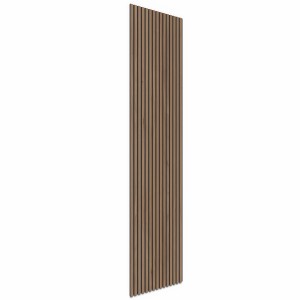 Pannello acustico noce naturale, 240cm, per rivestimento pareti e assorbimento acustico.
