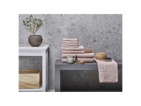 Beliani Handtuch-Set Atai Baumwolle Rosa 9-tlg.