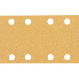 Bosch Expert feuille abrasive C470, 80x133mm, K80, 10 pièces, accessoire pour ponceuses vibrantes.