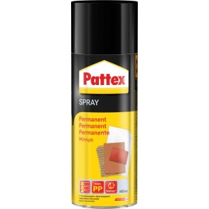 Pattex Spray Permanent Transparent, adesivo spray da 400ml per incollaggi permanenti in interni.