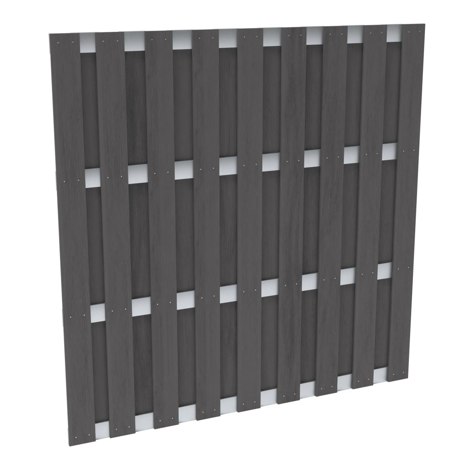 Sichtschutzzaun-Element WPC Aluminium Anthrazit 180 x 180 cm kaufen bei OBI