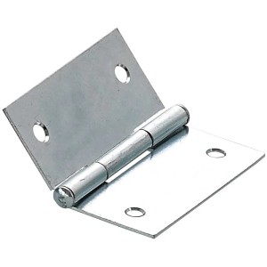 Charnière angulaire Hettich en acier galvanisé, 50x50x1 mm, pour équipement de meubles.