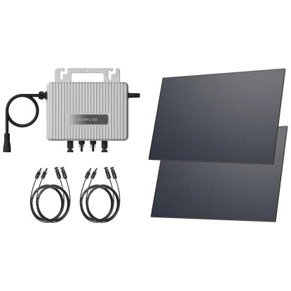 Ecoflow Stream Balkonkraftwerk (HxBxT) 190,8 x 113,4 x 6 cm / 2 x 450 W