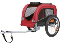 Trixie Fahrrad-Anhänger S: 53 cm x 60 cm x 60 (117) cm Schwarz-Rot
