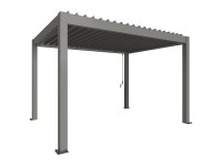 Biohort Pergola quarzgrau-metallic 4 x 3 m
