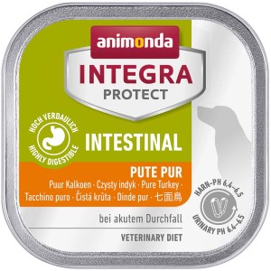 Integra Protect Intestinal Hunde-Nassfutter mit Pute, hochverdaulich bei Durchfall. 150g Dose.