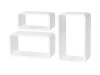 Regal-Set Longcube-Set hochglänzend Weiss