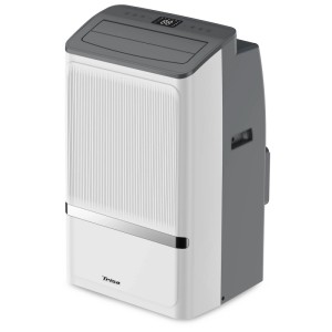 Climatiseur Trisa Cool Mate X78 Pro, mobile, blanc/gris. Climatisation avec écran et roulettes.