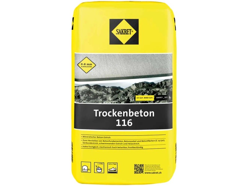 Sakret Béton sec 116 BM-TB 25 kg / 21 sacs