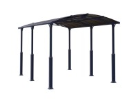 Carport Alpine 5000 Anthrazit (HxBxT) 307 - 352 x 359 x 502 cm