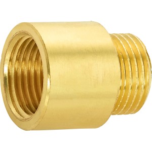 Prolunga rubinetto in ottone, 18,6 mm x 21 mm, lunghezza 20 mm per raccordi filettati.