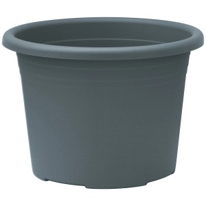 Pot de fleurs anthracite Geli Cylindro, Ø 45 cm, hauteur 33 cm.