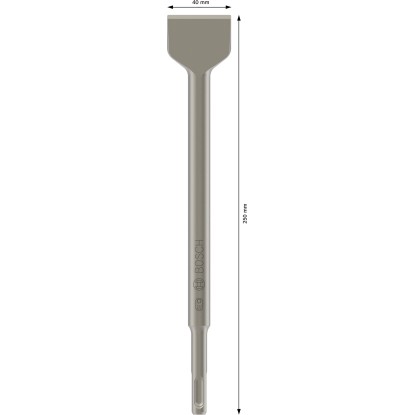 Bosch Scalpello a spatola SDS plus 250 x 40 mm