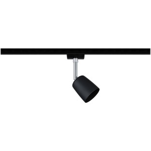 Faretto LED URail Cover, nero opaco/cromo, max. 10W, per sistemi a binario Paulmann.