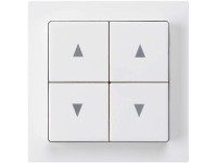 Hager Doppel-Rollladenschalter Kallysto Weiss