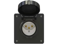 Steckdose Exo 1 x Typ23 IP55 Schwarz Gr. 1 x 1