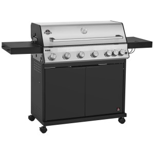 Jamestown Barbecue gas Kane 6 bruciatori griglie modulare 135 x 53 x 48 cm