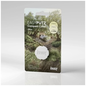 Pigment Knauf Compact Color Olive, 2g, pour teinter le plâtre des murs, plafonds et sols.