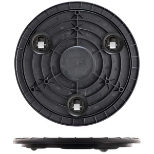 Rollante per piante Wagner Ultraflat GH 0452 nero, Ø 30 cm, con tre ruote.