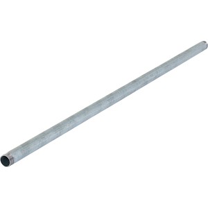 Tube fileté galvanisé, 41,9 mm x 1500 mm, avec filetage extérieur pour installations intérieures et extérieures.