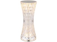 Globo Akku-Tischleuchte RGB Kristall-Effekt Kunststoff Klar Höhe 18,5 cm / 1,5 W