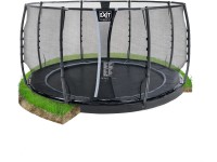 Exit Bodentrampolin Dynamic Schwarz Ø 427 cm inkl. Sicherheitsnetz