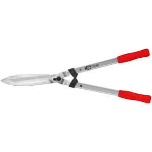 Cisailles à haie Felco 250-63 avec poignées rouges et lames argentées.