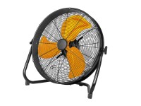 Climatech Bodenventilator VF-20MC Metall Schwarz Orange Ø 51 cm