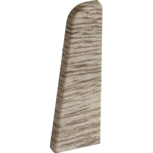 Egger Embout Frêne Gris pour plinthes 60mm, Accessoire pour stratifié et parquet