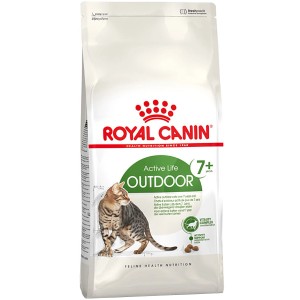 Royal Canin Outdoor 7+ cibo secco per gatti anziani che vivono all'aperto, confezione da 4 kg.