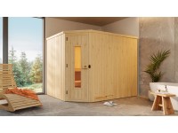 Weka Element-Ecksauna Varberg 4 Sparset Holztür OS 7,5 kW Weka Element-Ecksauna Varberg 4 Sparset Holztür OS 7,5 kW