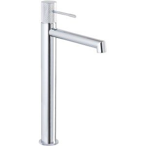 Miscelatore lavabo Schöner Wohnen Kadia, altezza bocca 24,2 cm, cromo. Monocomando per lavabi da appoggio.