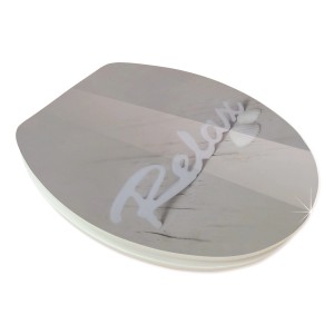 Sanitop-Wingenroth Sedile WC High-Gloss Relax con anima in legno e chiusura rallentata.