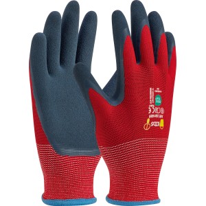 LUX Guanti da bambino Oeko-Tex rossi, guanti da lavoro per piccoli giardinieri.