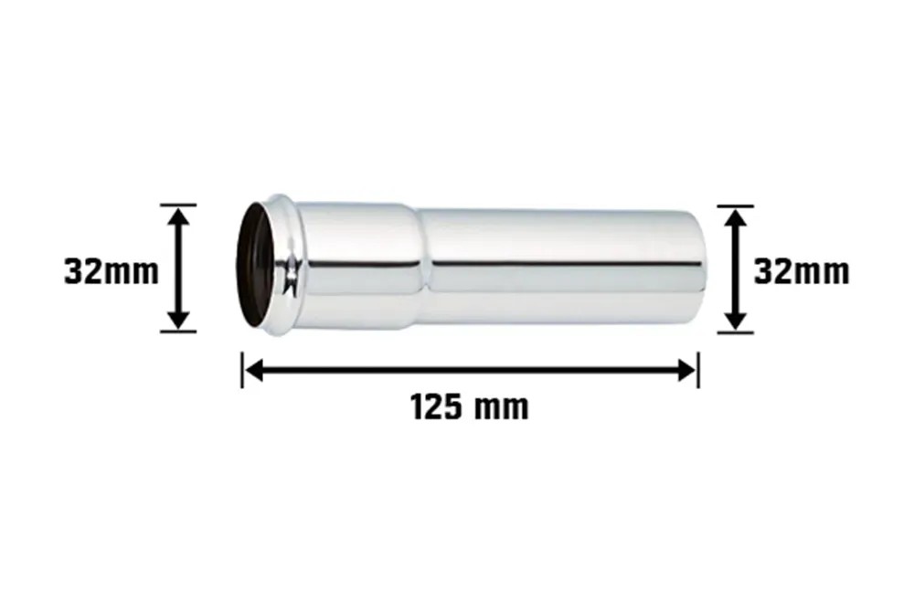 Tube Plongeant Tuyau De Raccordement - Rallonge Siphon Évier Diamètre 32 Mm - 270 Mm
