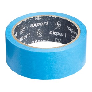 Rolle LUX Flachkrepp Exact Line Outdoor, blau, 25 m x 38 mm.