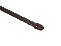 Gardinia Barre de vitrage Plate Marron Ø 11 mm / Longueur 40 - 65 cm / 2 pcs