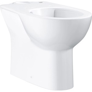 Grohe Bau Ceramic WC a terra combinato, senza brida, scarico verticale, bianco.