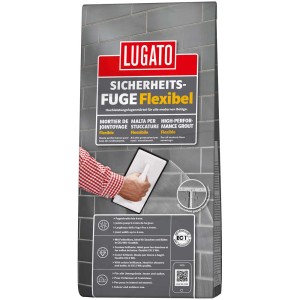Sicherheitsfuge flexibel Anthrazit, 1 kg Sack. Hochleistungsfugenmörtel für Fliesen, innen und außen.
