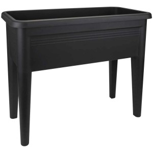Tavolo di coltivazione XXL Elho Green Basics nero in plastica riciclata.