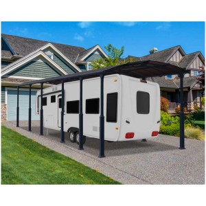 Carport antracite Alpine 12700 per camper o veicoli di grandi dimensioni.