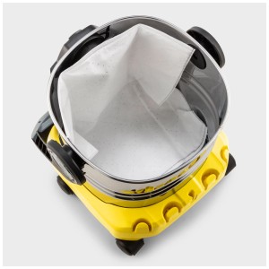 Aspirateur Kärcher avec sac filtrant en non-tissé inséré, lot de 4.
